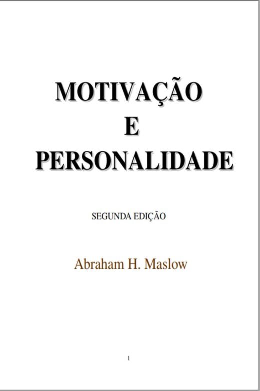 MOTIVAÇÃO E PERSONALIDADE