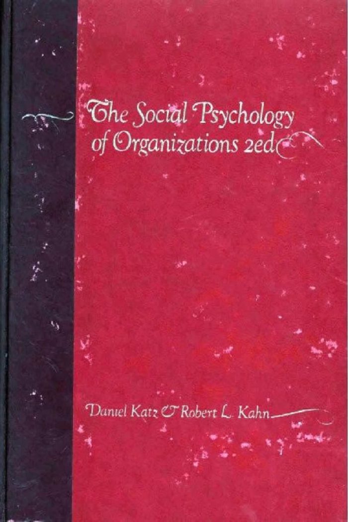 The social psychology of organizations