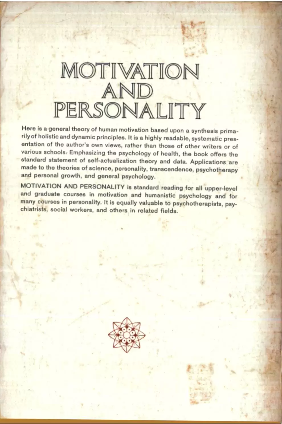 MOTIVATION AND PERSONALITY - Imagem 2