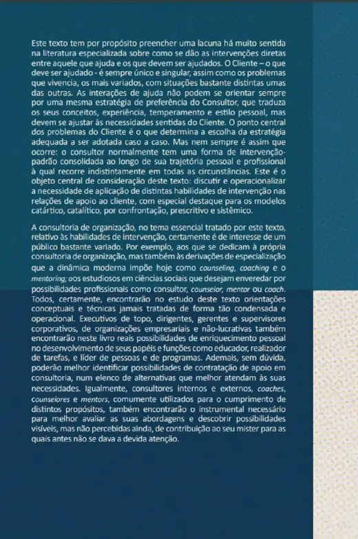 Estratégia de Intervenção em Consultoria de Organização-Verso