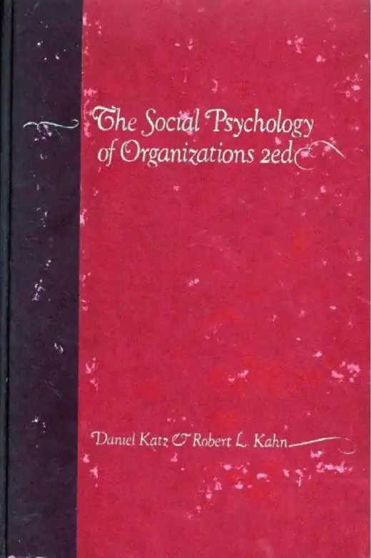 The social psychology of organizations