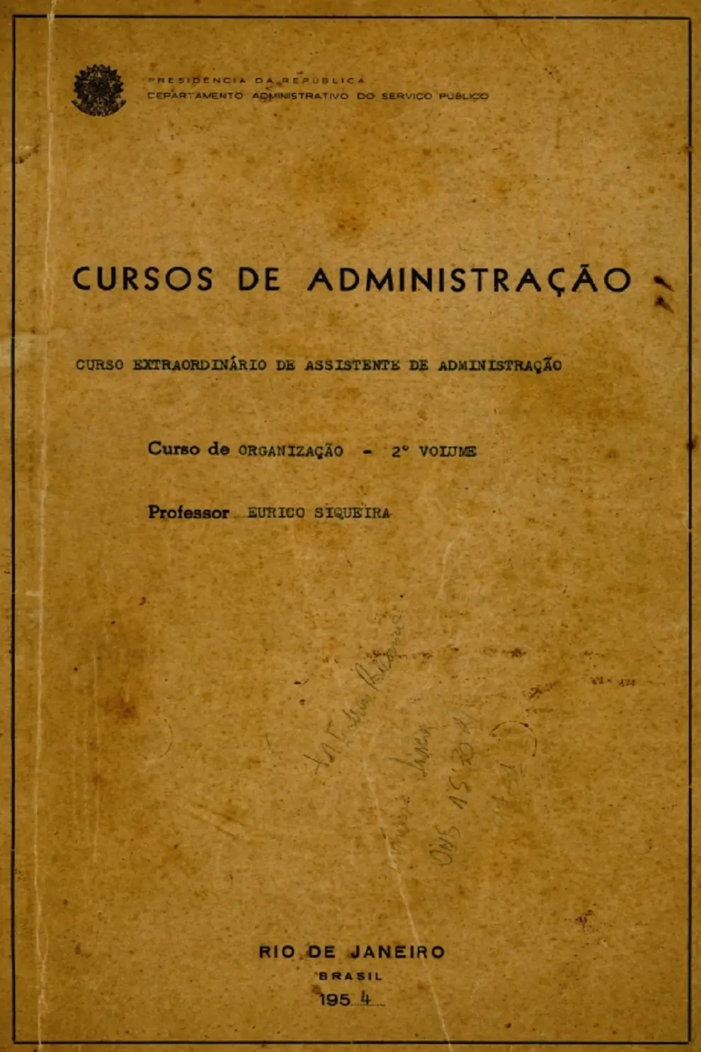 CURSOS DE ADMINISTRAÇÃO